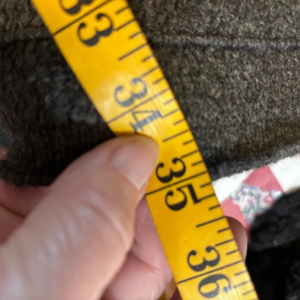 Women's Charcoal Gray Blazer‎ Long Line Cardigan  Wool Sweater
